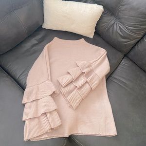 Trumpet sleeve sweater